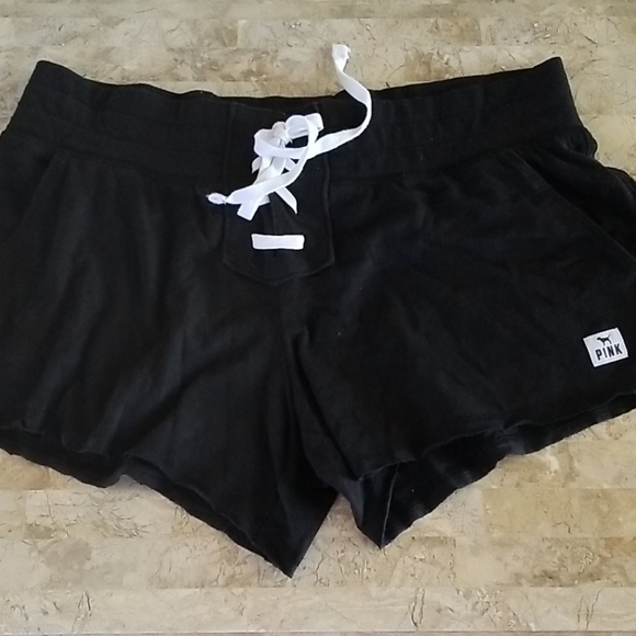 PINK Victoria's Secret Pants - Pink Victoria Secret Black Lounge Shorts